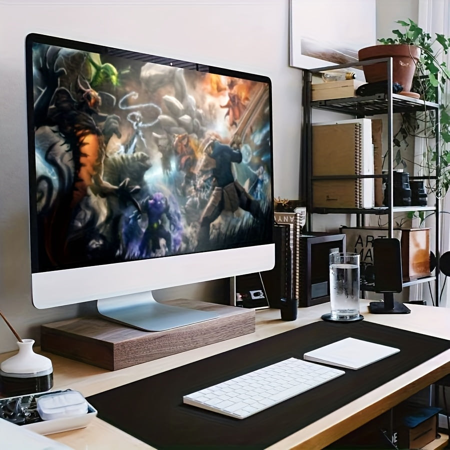 Extra Large Gaming Mouse Pad - Non-Slip, Washable Rubber Base Desk Mat 35.4x15.7 Inches - Vibrant Fantasy Artwork, Thick & Durable, Ideal for Gamers & Professionals, Perfect for Modern Workspaces