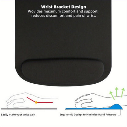 1\u002F 2pcs, Soft Wrist Guard Mouse Pad, Precise Positioning, Super Smooth, Suitable for Fresh Graduates, Practical Gift for Classmates