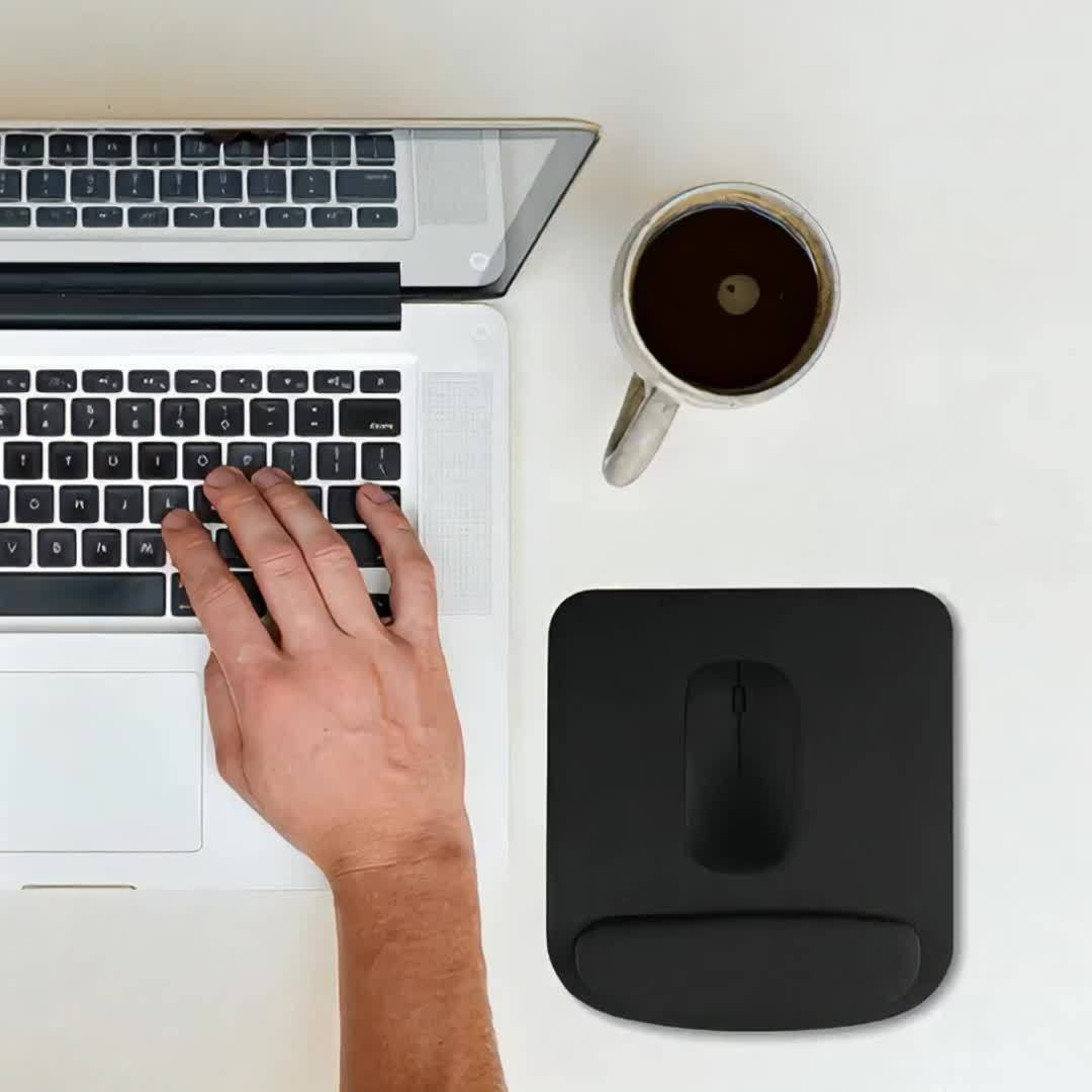 1\u002F 2pcs Non-slip and Comfortable Memory Foam Wrist Rest and Mouse Pad Set, Breathable Memory Foam Keyboard and Mouse Wrist Rest, Reduce Wrist Pressure, Suitable for Long-term Gaming and Office Use